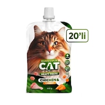 Cat Et Ezmesi Tavuk Havuç 100 Gr X 20 Adet