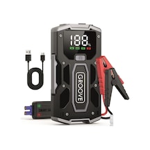 M01 18200mah 2000a Akü Takviye Cihazı Taşınabilir Jump Starter Powerbank+led Lamba+lcd Ekran
