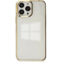 Apple İphone 14 Pro Kılıf Element Silikon - Gold Çok Renkli