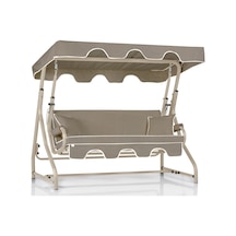 Olea 3 Kişilik Bahçe Balkon Teras Salıncağı - Kum Rengi / Panama Bej