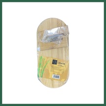 Bezos Bambu Oval Sunumluk Bzs01 Çok Renkli