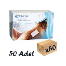 OctaCare Şeffaf Pedli Su Geçirmez Yara Örtüsü Steril Tekli Paket 5 CM x 9 CM 50 Adet
