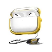 Apple Uyumlu Airpods Pro/pro 2.nesil Kılıf Renkli Kenar Kilitli Kapak Sarı