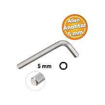 Eltos Allen Alyan Anahtar 5 Mm Altıgen Vida Somun Sıkma Sökme Eca005