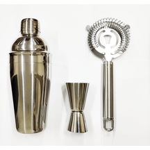 Shaker 500 Cl-2/4 Jıgger-kokteyl Süzgeç 3'lü Set