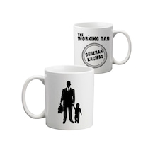Erkek Çocuk Babasına Hediye Isimli Working Dad Kupa Bardak