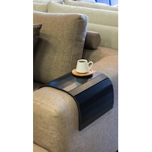 Mobitell 45X25 Cm Siyah Koltuk Sehpası Portatif Sehpa