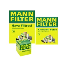 Mann-filter Toyota Corolla Tüm 1.8 Modeller Vvti / Hybrid Filtre Bakım Seti 2019-2026 3kp Hava+yağ+karbonlu