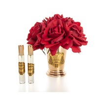 Yuvarlak Gold Pirinç 7 Gül Luxury Home Perfume Rose