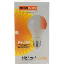 Nisaluce Eamp-074/bk 9+2w E27 Beyaz-kırmızı Led Ampul 5250 Çok Renkli