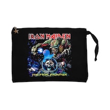 Iron Maiden The Final Frontier Siyah Astarlı Cüzdan / El Çantası Siyah