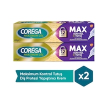 Maksimum Kontrol Protez Yapıştırıcı Krem 40gr 2'li Paket