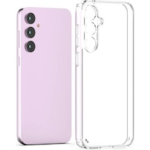 Samsung Galaxy Uyumlu S23 Fe Kılıf Tam Koruma Sağlayan Sert Avila Premium Şeffaf Tank Kapak Renksiz/şeffaf