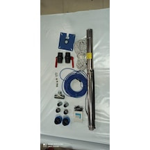 Impo Sk 402/14 1hp Technoplast Başlıklı 45 Mt Yassı Kablolu Ve Panolu 90 Mt Halatlı Çift Vanalı Akıtma Başlıklı Monofaze Takım Dalgıç Pompa