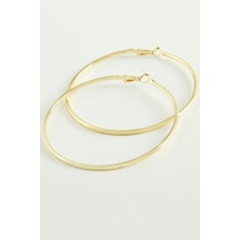Metal Halka Küpe 6 Cm-sarı N162 çok renkli