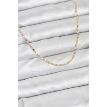 Mey İthalat Cm 14k Gold Renk Ezme Zincir Model 60 Cm Kadın Kolye - Özel Seri Meyeb6981e0f3a51ad193b406e1b6 altın