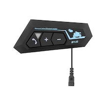 BT22 Motosiklet Bluetooth 5.0 Kablosuz İntercom Kask Kulaklık