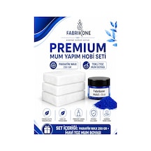 Premium Mum Yapım Hobi Seti - Parafin Wax 250 Gr - Tekli Toz Mum Boyası - Mavi Bkfabpw2501m Karışık