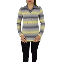 Kadın Polo Yaka Mevsimlik Sweatshirt 2606 BGL-ST02503