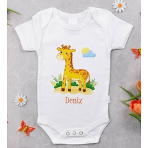 Bitmeyenkartus Bk Kids Isimli Bebek Body Zıbın - Model 20 Beyaz