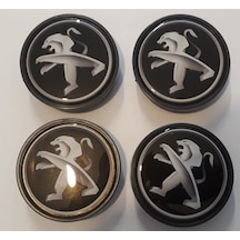 Jant Göbeği Peugeot 65/60 6Mm Yuva 4Lü Set Siyah Plasto