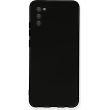 Samsung Galaxy Uyumlu A03s Kılıf Nano İçi Kadife Silikon - Siyah Bzsxx00 1