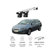 Trio-ıı Opel Astra Kombi 2010 Ve Sonrası Uyumlu Kilitli Ara Atkı 120cm Port Bagaj Tavan Barı