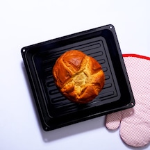 Kosova Fırın Tepsisi Kare Emaye 26 Cm Arc-0009 Siyah