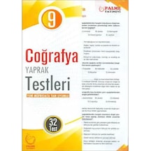 9 Sınıf Coğrafya Yaprak Test Palme Yayınları