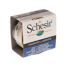 Schesir Ton Balıklı ve Ringa Balıklı Jelly Konserve Yetişkin Kedi Maması 85 G