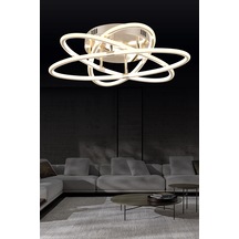 Pl 011 Çift Yönlü Model Gold 3 Renkli Salon Ve Oturma Odası İçin İdeal Alüminyum Avize, 65x10 Gold