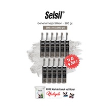 Selsil Genel Amaçlı Silikon 11 Al 9 Öde 280 Gr Ve Rosie Pamuk