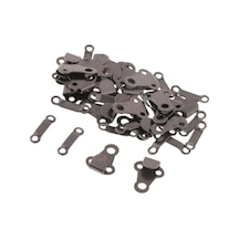 Suntek Pantolon Ve Etek Için 20 Takım Dikiş Kancaları Ve Göz Kapakları Siyah Nikel