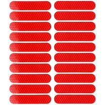 Ikkb Scooter Gece Güvenliği Reflektif Etiket Kırmızı