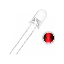 Buharaelektronik Kento 5 MM 1.Kalite Led Kırmızı - Şeffaf 10 Adet