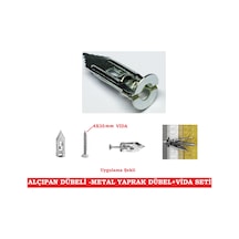 METAL ALÇIPAN DÜBELİ+VİDA  24 SET