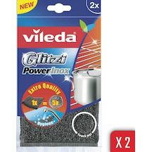 Vileda Glitzi Power Inox Çelik 2'li Bulasik Teli 2'li Paket