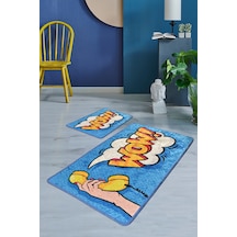 Wow Djt 2 Lı Set Banyo Halısı Çok Renkli