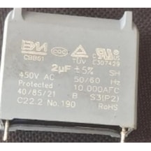 2µf 450vac Cbb61 Motor Ve Fan Başlangıç Kondansatörü