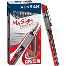 Pensan 6030 My Sign Jel Roller Kalem 1.0 Mm Kırmızı 12 Li Paket