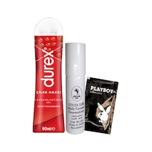 Durex Çilek Hazzı 50 Ml Jel + Penisinize Titreşimli Halka + Hediye