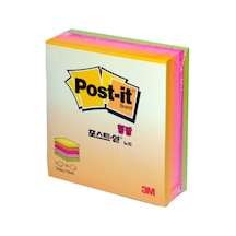 Post-it Küp Not Yapışkanlı Not Kağıdı 76mm76mm Neon Renkler 225 Yaprak Neokup33