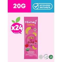 Mixmey Muz Meyve Barı 24 Adet | Atıştırmalıklar – Vegan, Glutensiz, Koruyucusuz (20GR X 24 ADET)