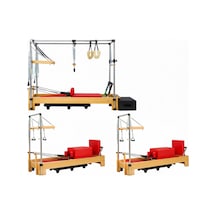 Combo Cadillac Ve 2 Adet Tower Reformer Stüdyo Paket Kırmızı Renk 1. Sınıf Kayın Ağacı