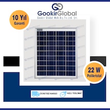 Gesper Energy 22W Watt Polikristal Güneş Paneli 36 Hücre 12 V 5 Adet GES22-36P