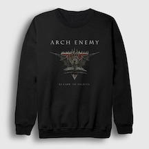 Presmono Unisex Believe Arch Enemy Sweatshirt Siyah