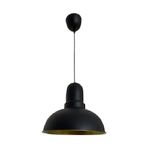 Dylight Retro Dekoratif Tekli Siyah Rustik Metal Sarkıt Avize 33 Cm Beyaz