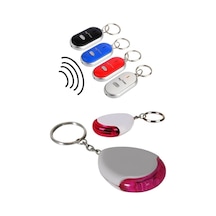 Safestore Işıklı Anahtar Bulucu Anahtarlık, Sese Duyarlı, Islıkla Çalışan, Metal, Kırmızı, Standart Boyut Altın
