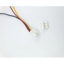 Sanec 3,96mm Kilitli 3 Pin Kablolu Konnektör Takım 10cm - 1,00mm - Çift Taraflı
