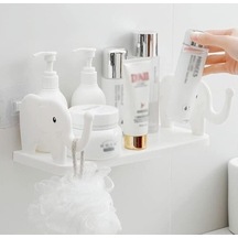 9072607980024drvs - Fil Desenli Yapışkanlı Çok Amaçlı Raf Çok Renkli